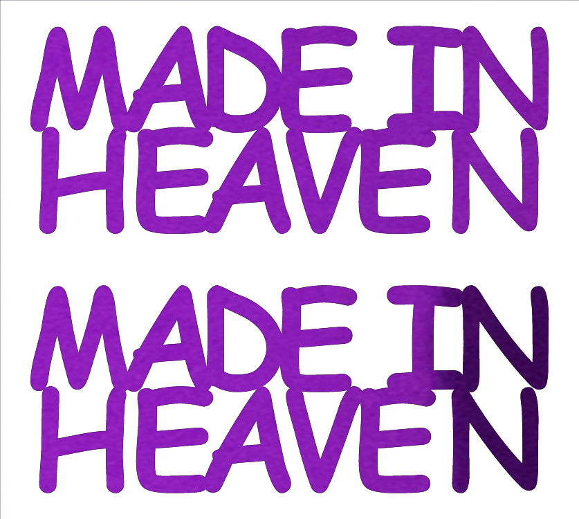 Custom-Buzz Word - MADE IN HEAVEN Purple