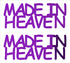 Custom-Buzz Word - MADE IN HEAVEN Purple