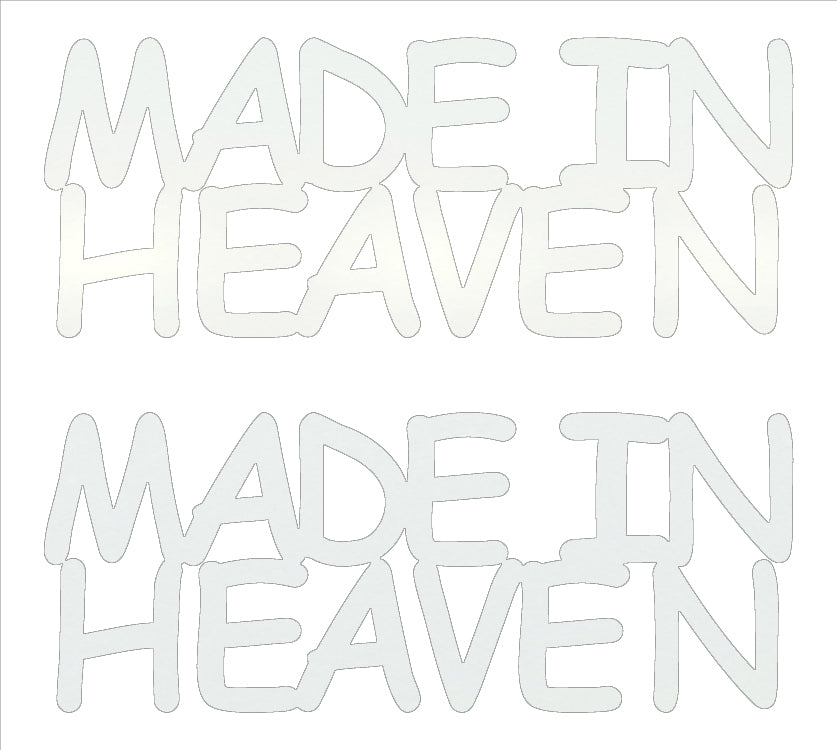 Custom-Buzz Word - MADE IN HEAVEN White