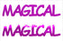 Custom-Buzz Word - MAGICAL Fuchsia