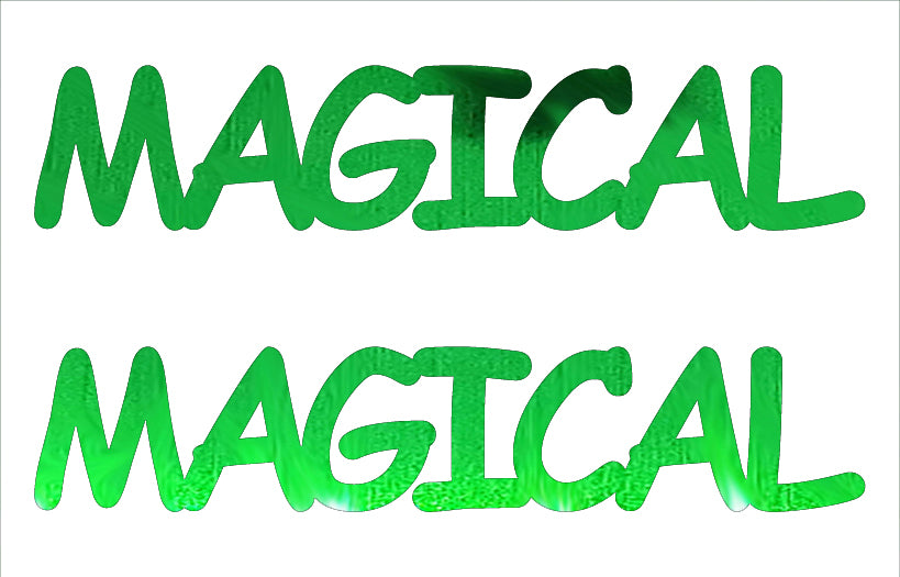 Custom-Buzz Word - MAGICAL Green