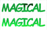 Custom-Buzz Word - MAGICAL Green