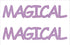 Custom-Buzz Word - MAGICAL Pink