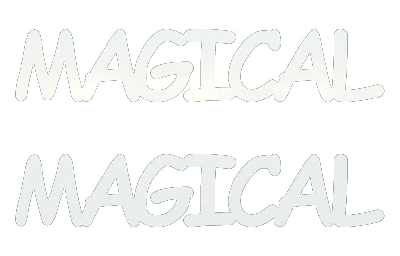 Custom-Buzz Word - MAGICAL White