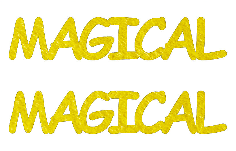 Custom-Buzz Word - MAGICAL Yellow Paper