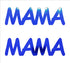 Custom-Buzz Word - MAMA Blue Royal