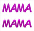 Custom-Buzz Word - MAMA Fuchsia