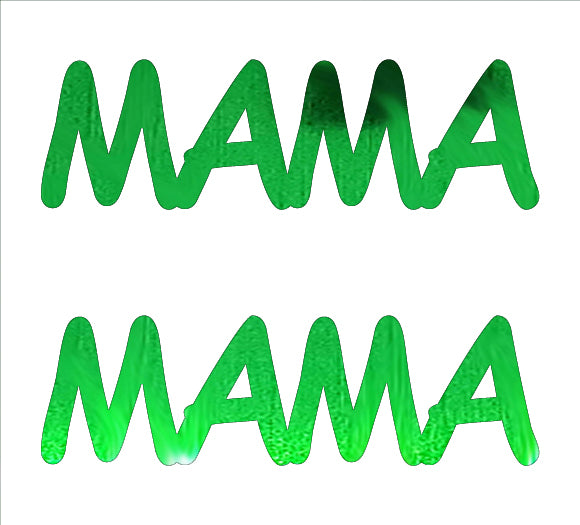 Custom-Buzz Word - MAMA Green