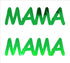 Custom-Buzz Word - MAMA Green