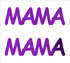 Custom-Buzz Word - MAMA Purple