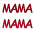 Custom-Buzz Word - MAMA Red