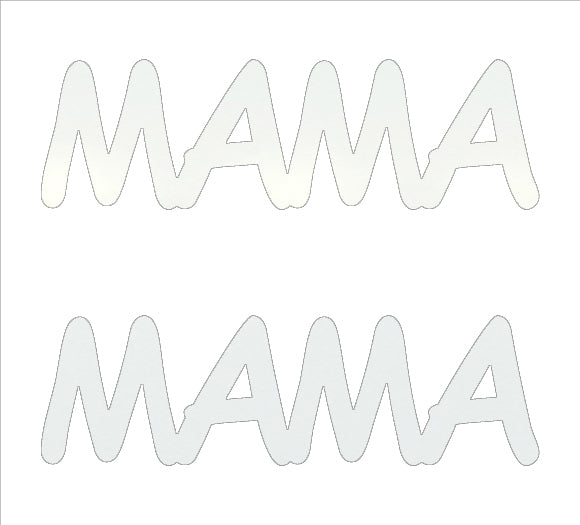 Custom-Buzz Word - MAMA White