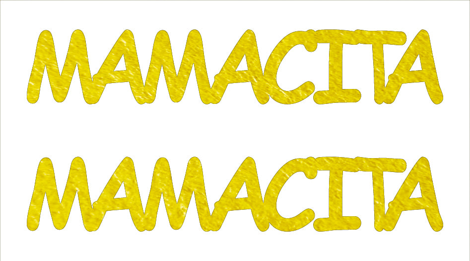 Custom-Buzz Word - MAMACITA Yellow Paper