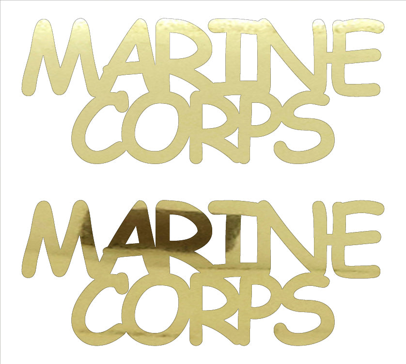 Custom-Buzz Word - MARINE CORPS Gold