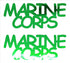 Custom-Buzz Word - MARINE CORPS Green