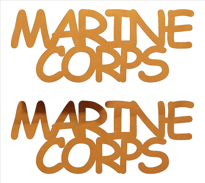 Custom-Buzz Word - MARINE CORPS Orange