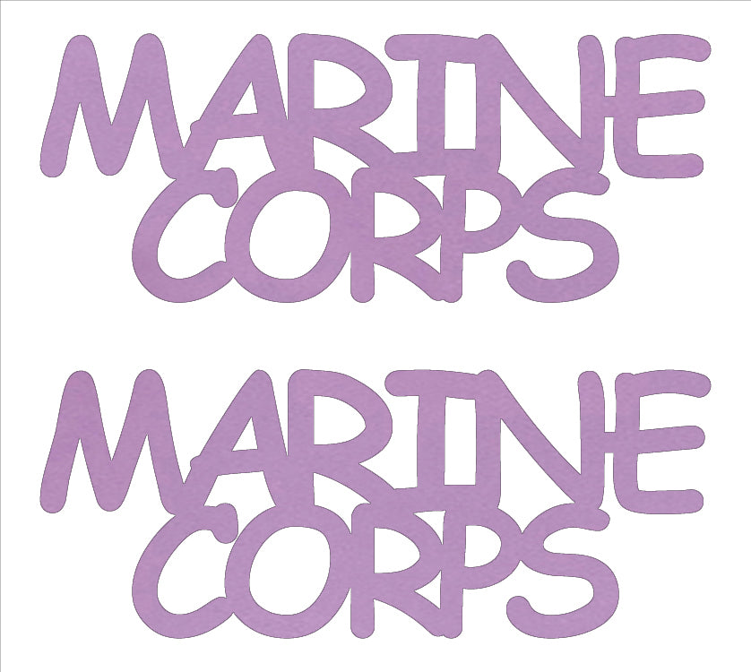 Custom-Buzz Word - MARINE CORPS Pink