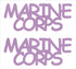 Custom-Buzz Word - MARINE CORPS Pink