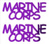 Custom-Buzz Word - MARINE CORPS Purple