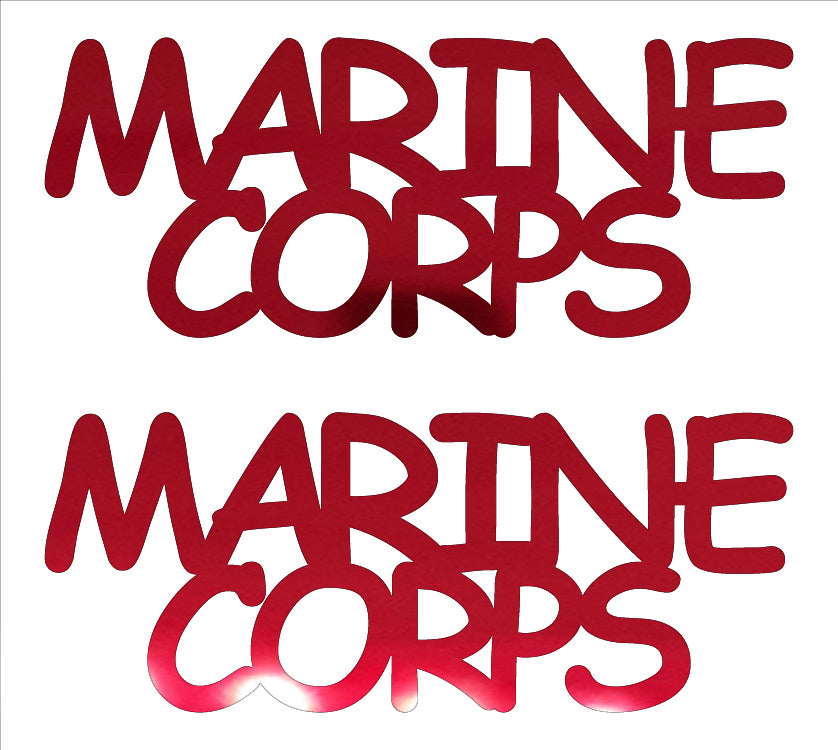 Custom-Buzz Word - MARINE CORPS Red