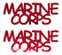 Custom-Buzz Word - MARINE CORPS Red