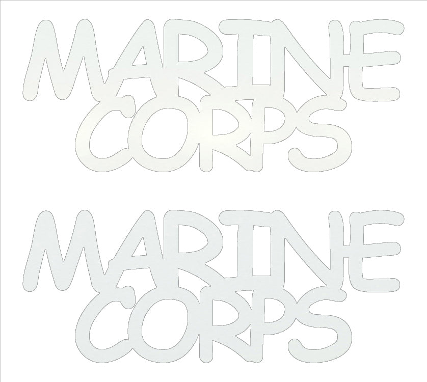 Custom-Buzz Word - MARINE CORPS White