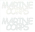 Custom-Buzz Word - MARINE CORPS White