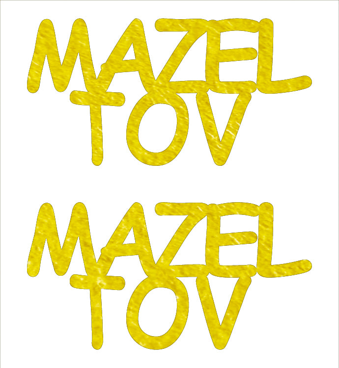 Custom-Buzz Word - MAZEL TOV Yellow Paper