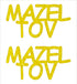 Custom-Buzz Word - MAZEL TOV Yellow Paper