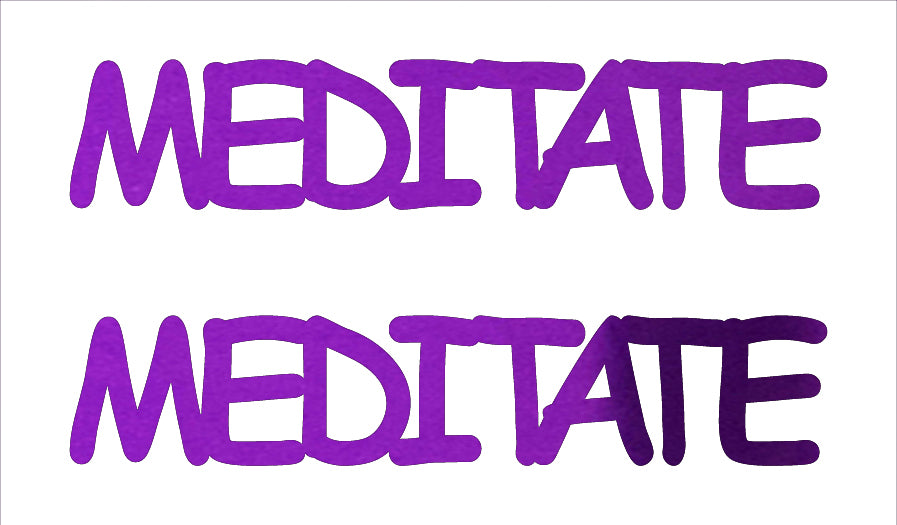 Custom-Buzz Word - MEDITATE Purple