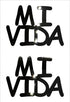 Custom-Buzz Word - MI VIDA Black