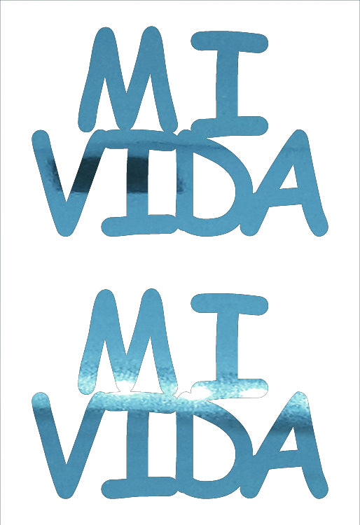 Custom-Buzz Word - MI VIDA Blue Sky