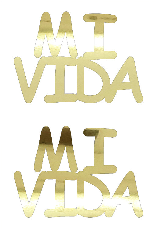 Custom-Buzz Word - MI VIDA Gold