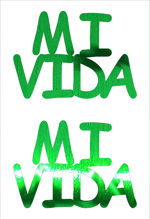 Custom-Buzz Word - MI VIDA Green