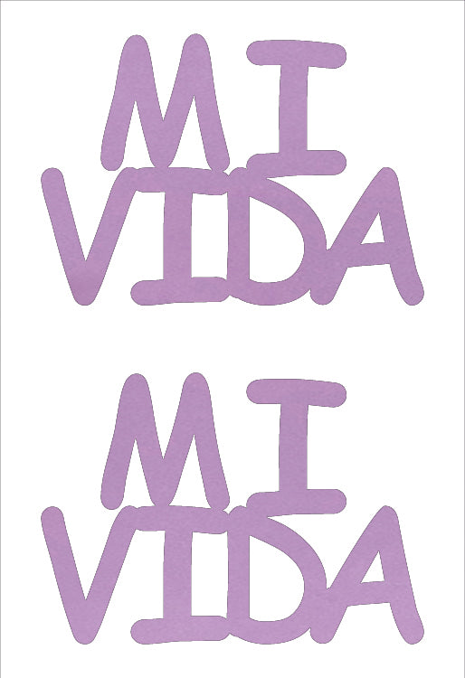 Custom-Buzz Word - MI VIDA Pink