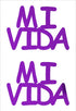 Custom-Buzz Word - MI VIDA Purple