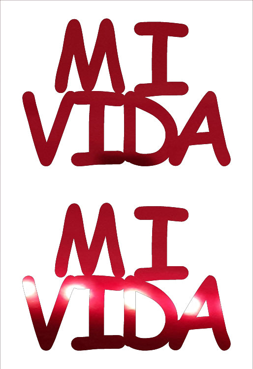 Custom-Buzz Word - MI VIDA Red