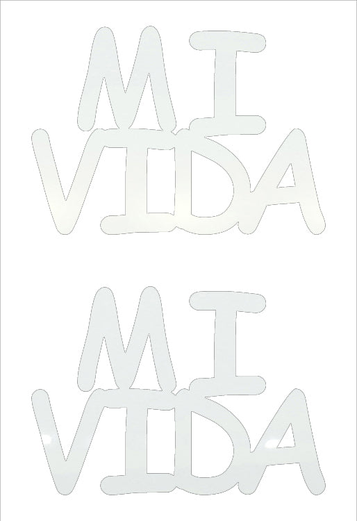 Custom-Buzz Word - MI VIDA White