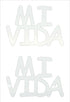 Custom-Buzz Word - MI VIDA White