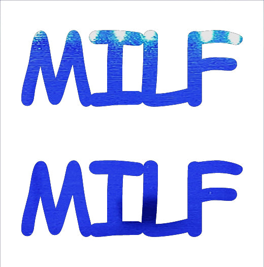 Custom-Buzz Word - MILF Blue Royal