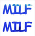 Custom-Buzz Word - MILF Blue Royal