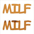 Custom-Buzz Word - MILF Orange