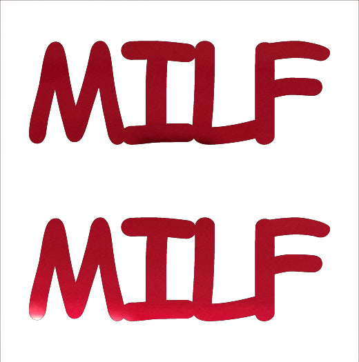 Custom-Buzz Word - MILF Red