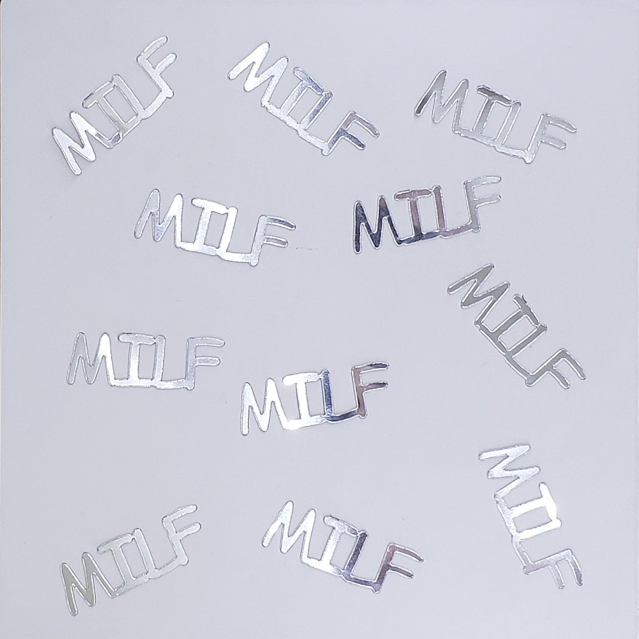 Custom-Buzz Word - MILF Silver