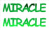 Custom-Buzz Word - MIRACLE Green