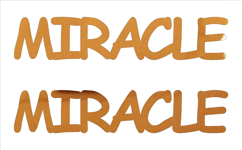 Custom-Buzz Word - MIRACLE Orange