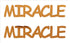 Custom-Buzz Word - MIRACLE Orange