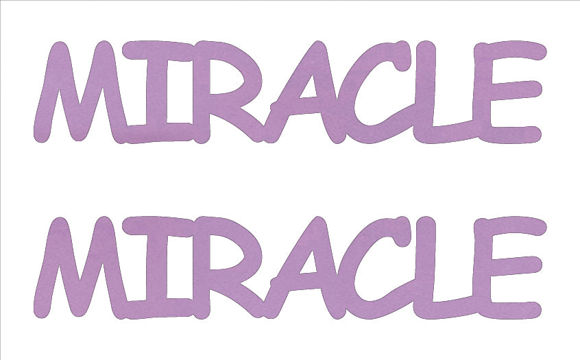 Custom-Buzz Word - MIRACLE Pink