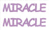 Custom-Buzz Word - MIRACLE Pink