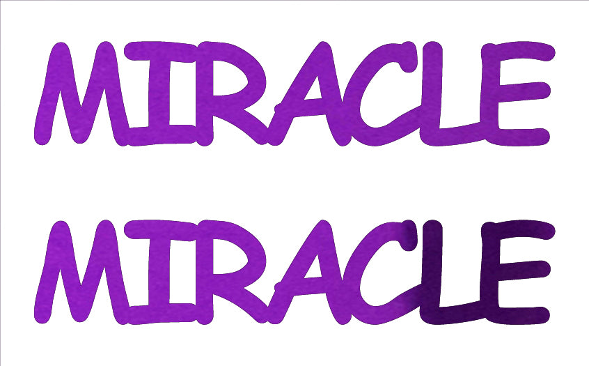 Custom-Buzz Word - MIRACLE Purple